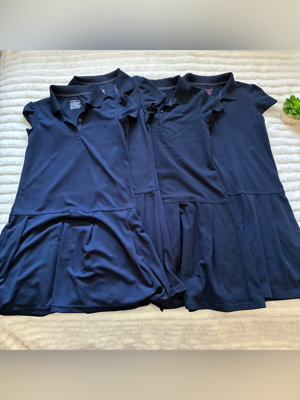 4 Cat & Jack Girls School Uniform Dresses 10/12